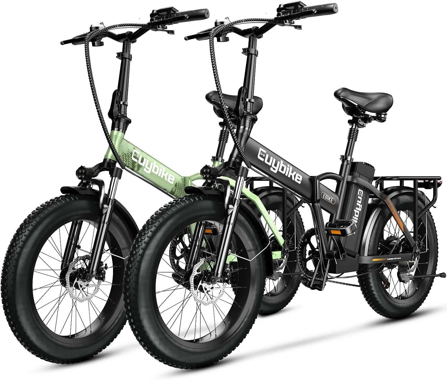 1000W Folding Electric Bike, 48V 20AH Large Removable Battery E Bike, 30 MPH, 80 Miles Max Range, 20" Fat Tire Electric Bike for Adults, Adult Electric Bicycles for Commute Beach Snow