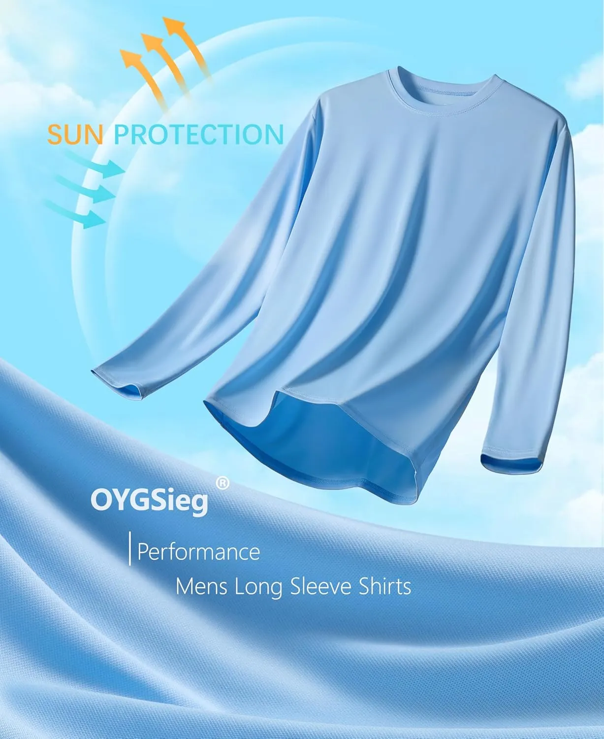 4 Pack Mens Sun Protection Long Sleeve Shirts/Hoodies Rash Guard UPF UV Gear for Fishing Workout Outdoor Adventures