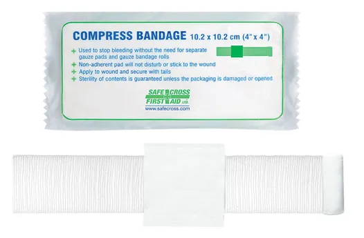 Bandage - Compress Field Dressings - Sterile 4" X 4"