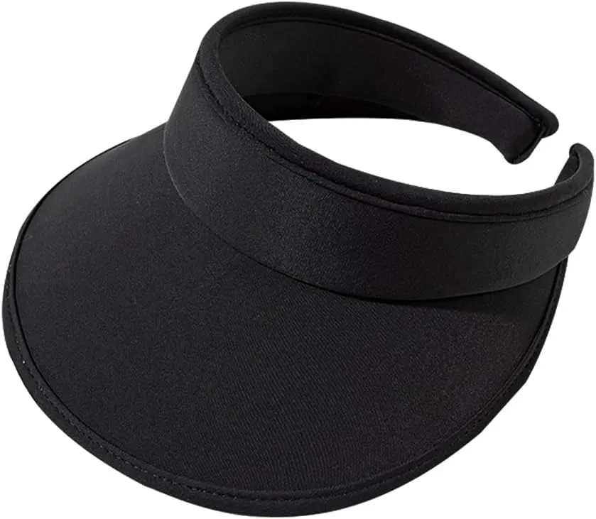 Cloth Covered Slip-On Visor, Sun Sports Visor Hats Cap for Women Adjustable Cap