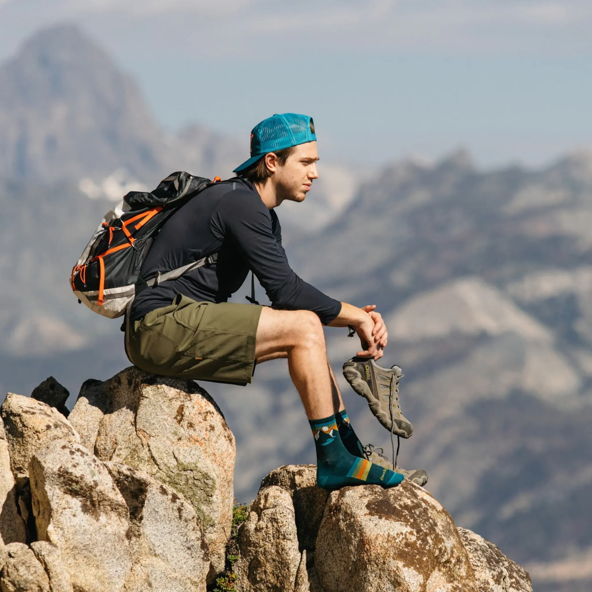 Darn Tough Sunset Ridge Micro Crew Lightweight Hiking Socks