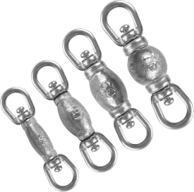 Fishing Weight with Rolling Swivel, Lead Sinker Weight with Stainless Steel Swivel for Saltwater Fishing