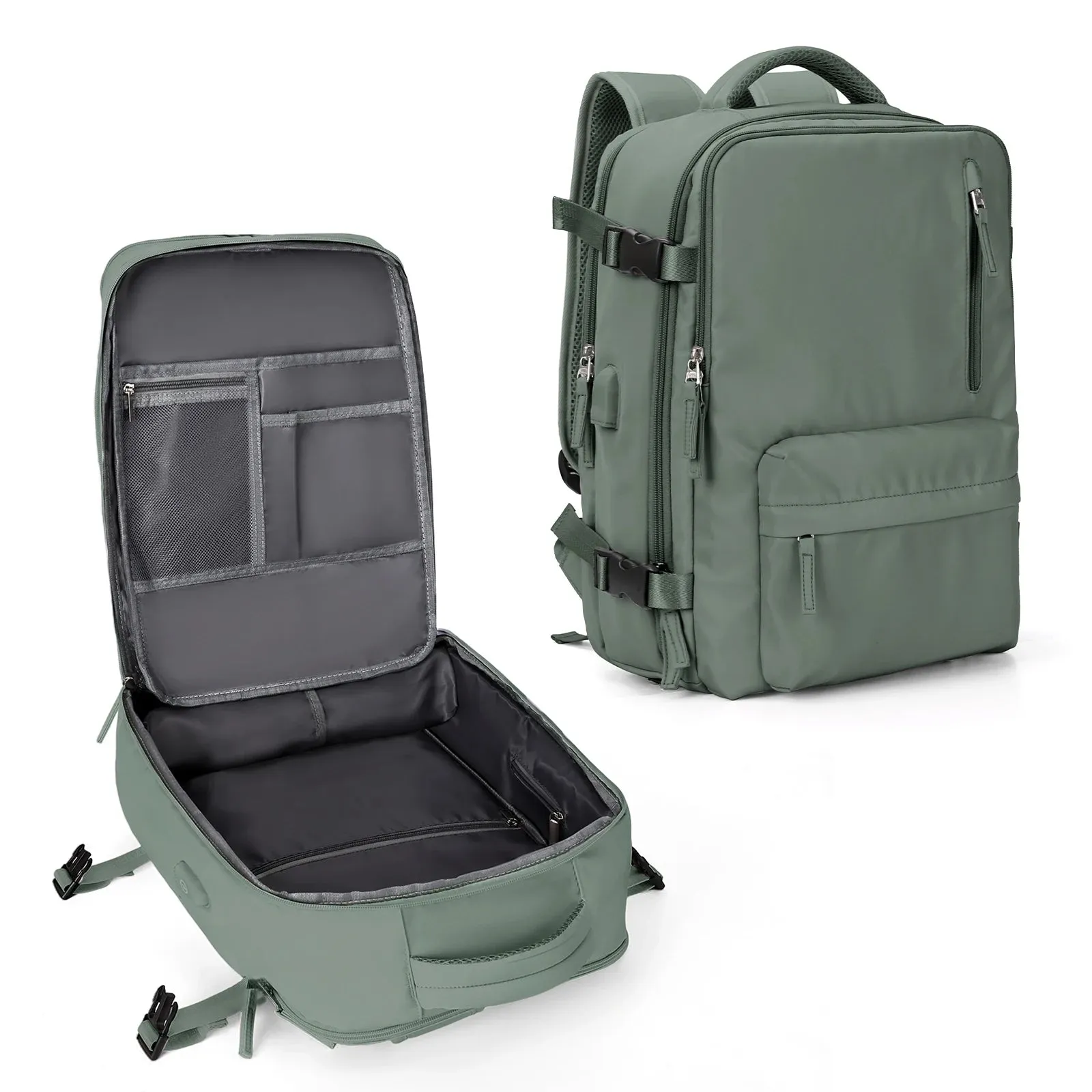 Flight-Approved Travel Backpack - 35L Carry-on Weekender, Waterproof
