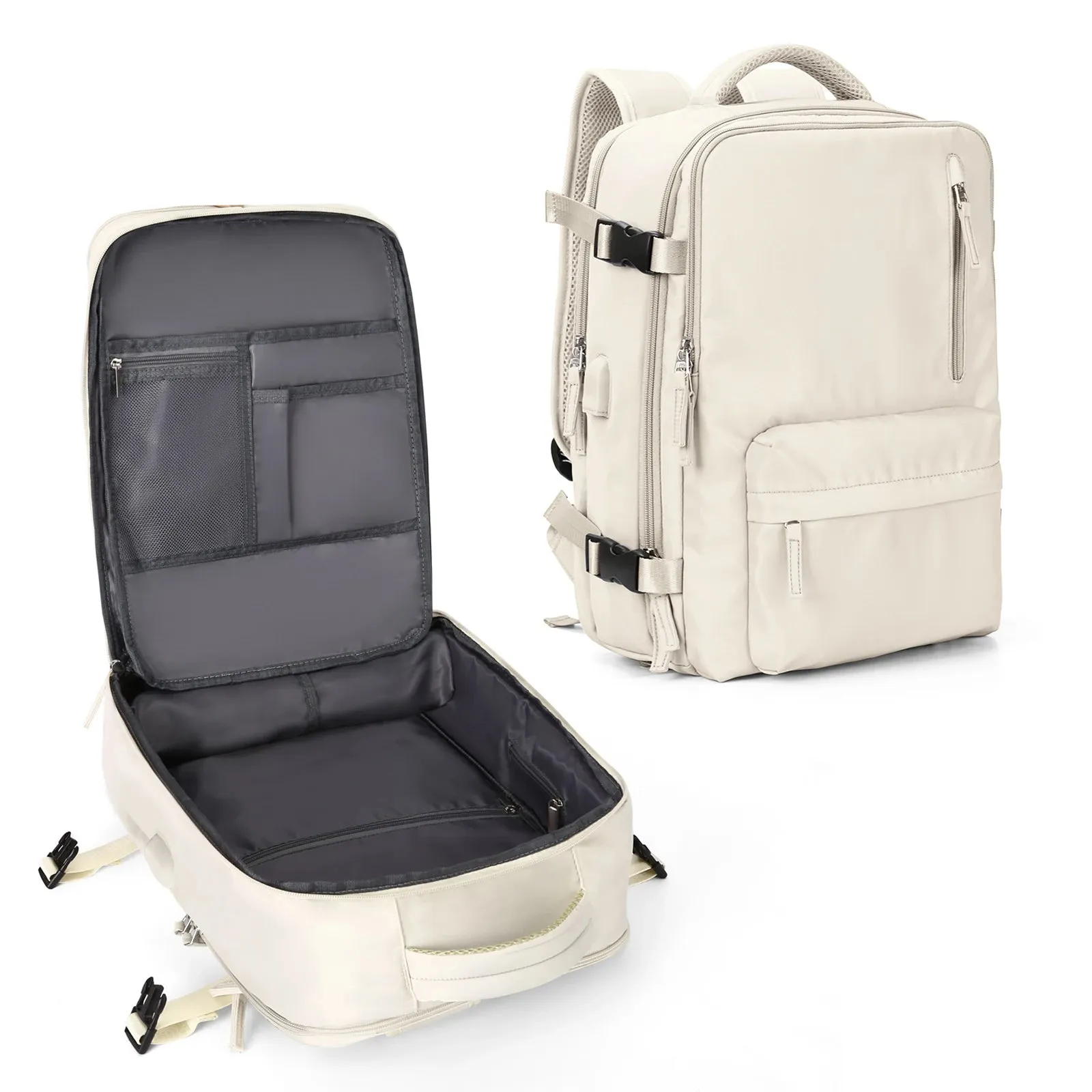 Flight-Approved Travel Backpack - 35L Carry-on Weekender, Waterproof