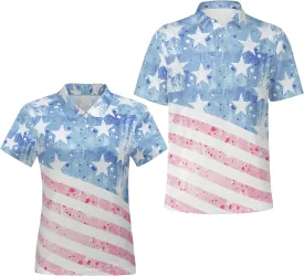 Funny Couple Golf Shirts,Matching Hawaiian Golf Shirt for Couple,Moisture Wicking Couple Polo Shirt for Men Women