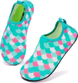 HIITAVE Kids Water Shoes Non-Slip Beach Swim Barefoot Quick Dry Aqua Pool Socks for Boys & Girls Toddler