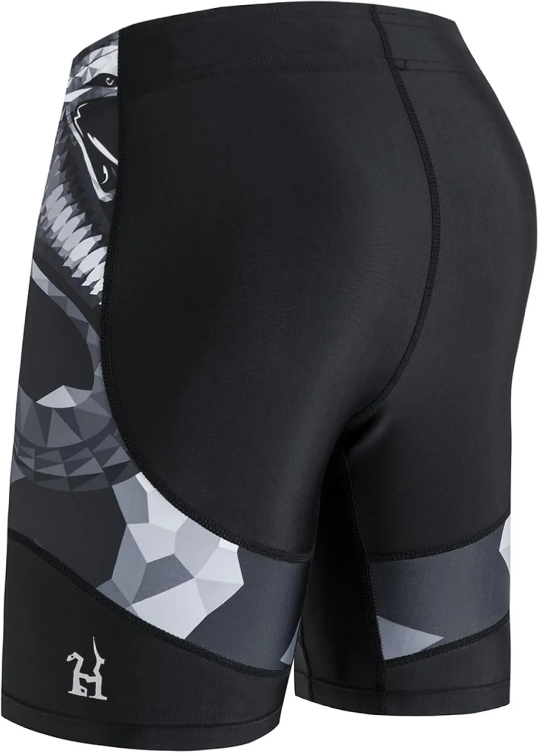 HUGE SPORTS Men's Rash Guard Swim Shorts Compression Swimming Jammer Cool Dry Active Swimsuit Workout Shorts Sports Tights