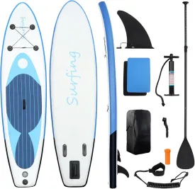 Inflatable Paddle Board for Adults, 66 to 86 Inch Deck Paddleboarding Equipment for PVC Camouflage Print with Removable Fin, Stand Up Paddle Board Accessories for Youth Adults