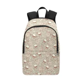 Laptop Backpack (Nylon) - Skulls & Roses