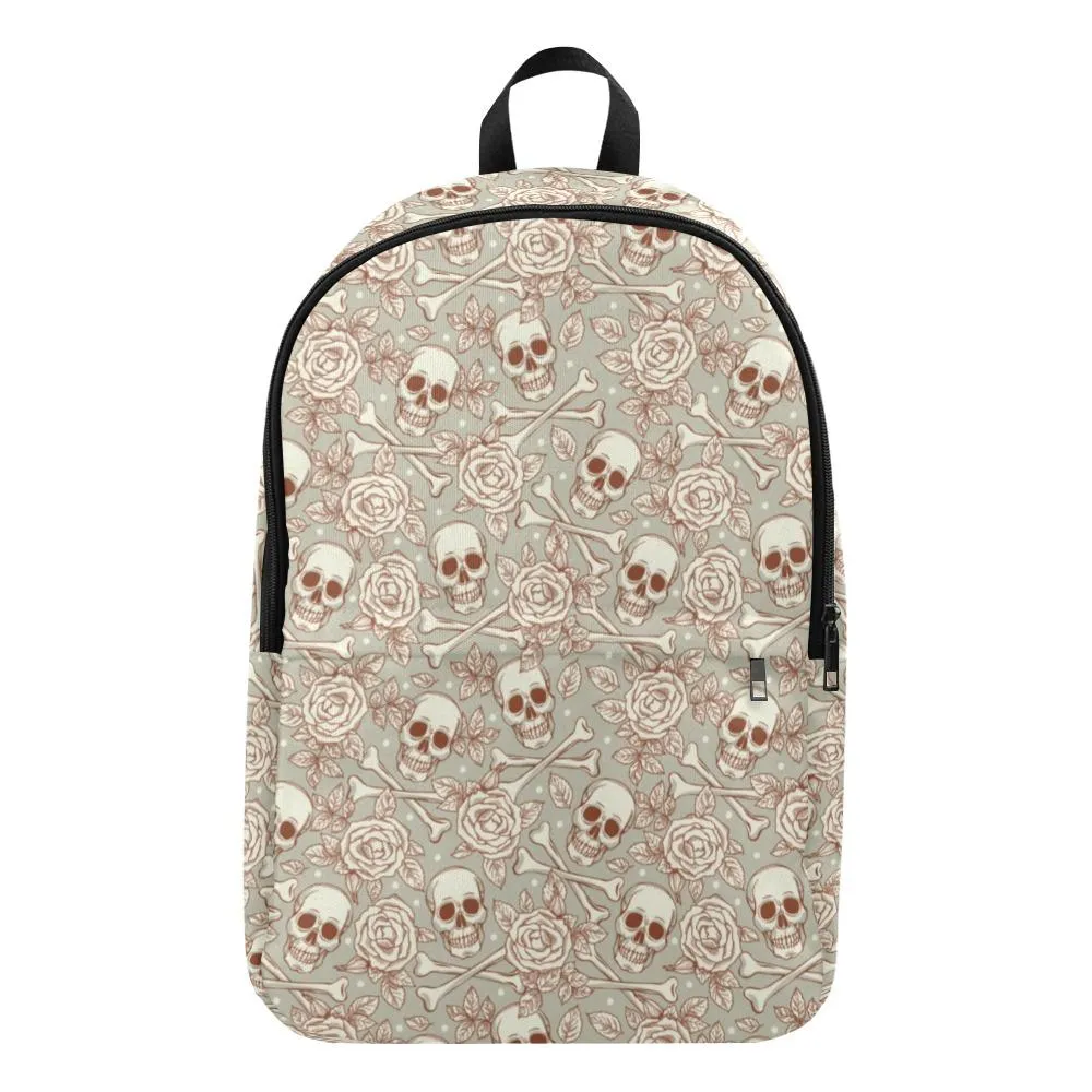 Laptop Backpack (Nylon) - Skulls & Roses