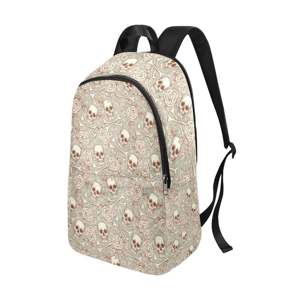 Laptop Backpack (Nylon) - Skulls & Roses