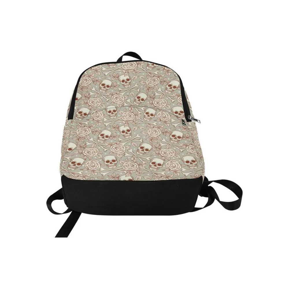 Laptop Backpack (Nylon) - Skulls & Roses