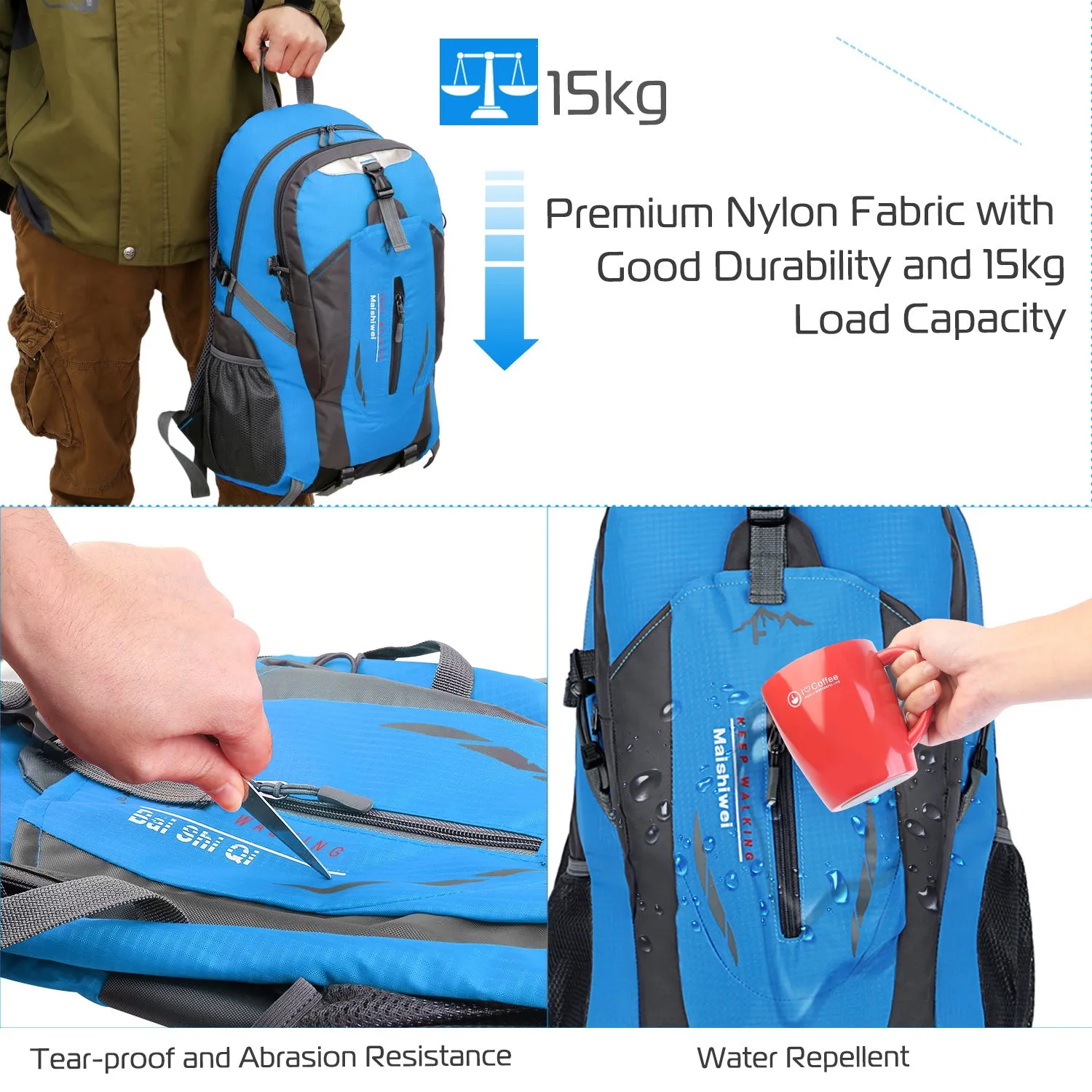Light Weight Waterproof Travel Backpack