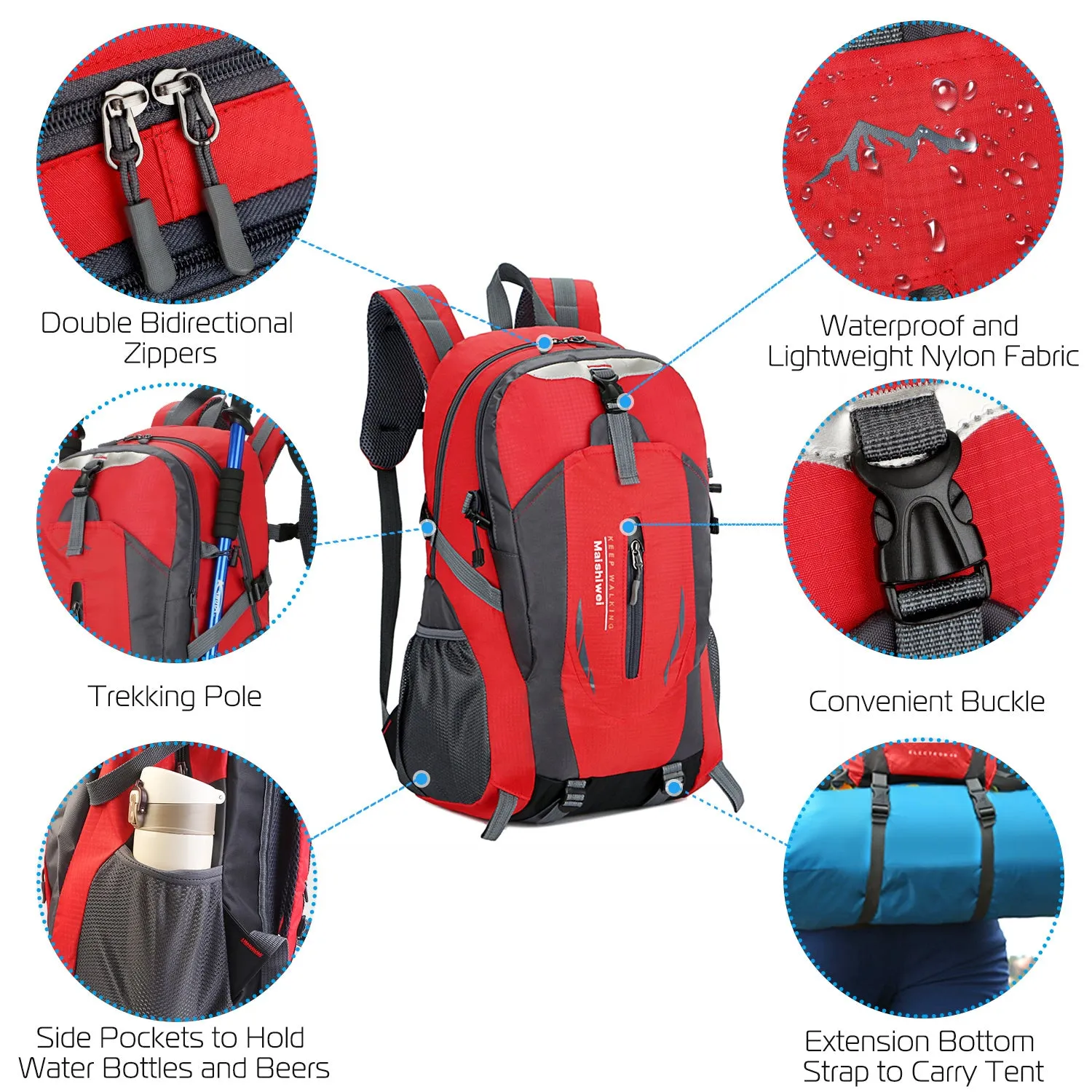 Light Weight Waterproof Travel Backpack