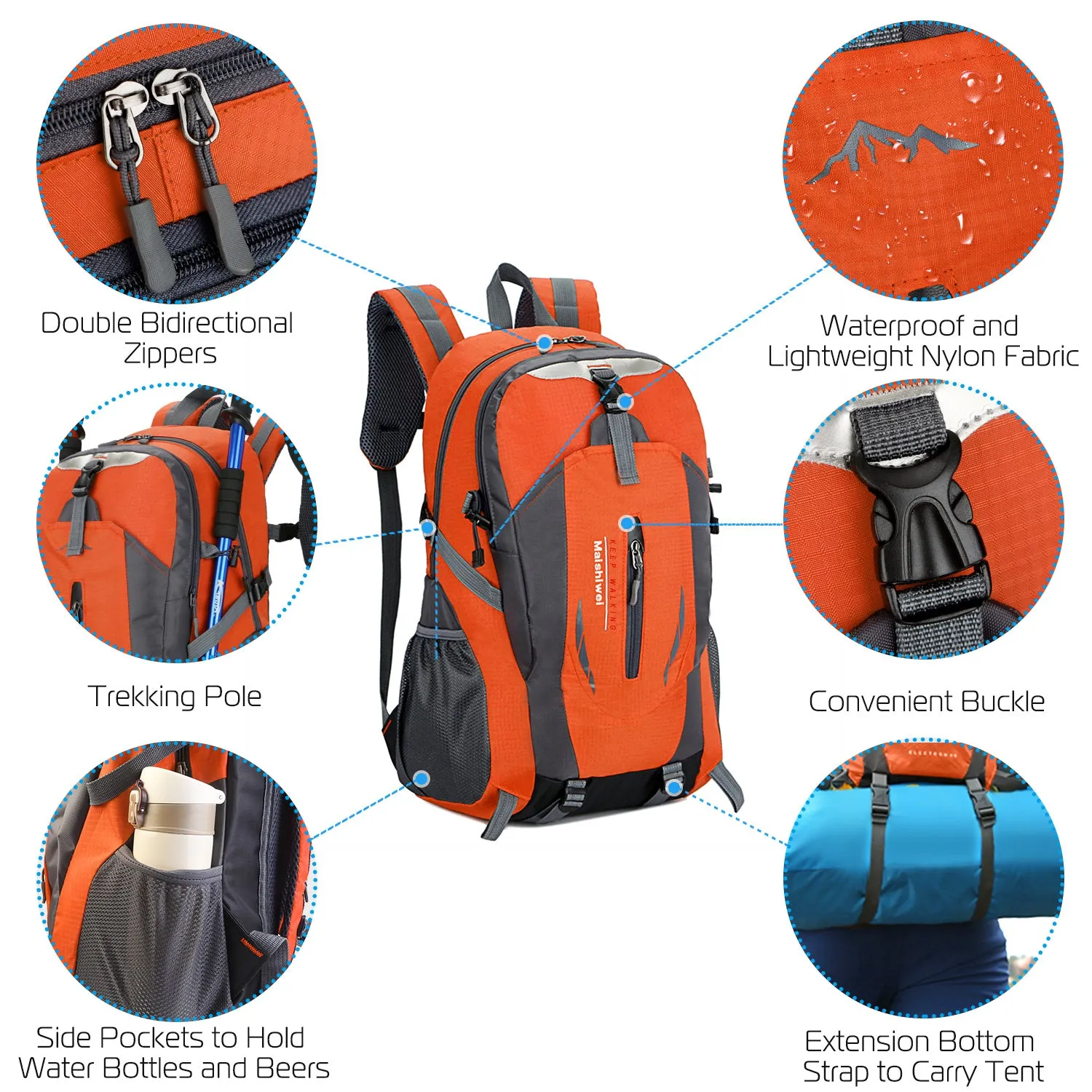 Light Weight Waterproof Travel Backpack