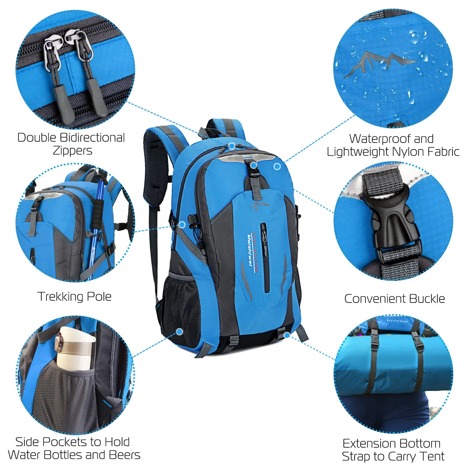 Light Weight Waterproof Travel Backpack