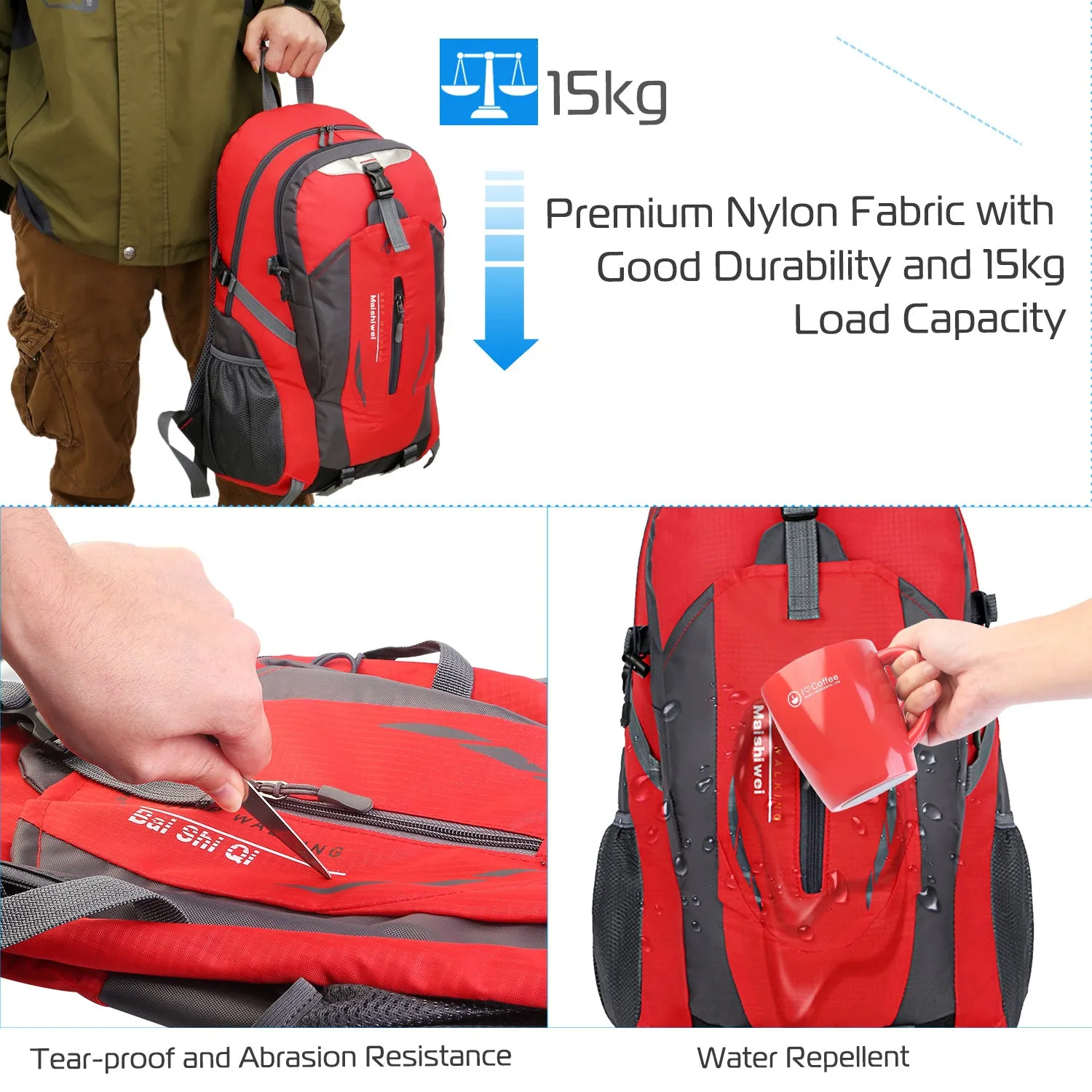 Light Weight Waterproof Travel Backpack