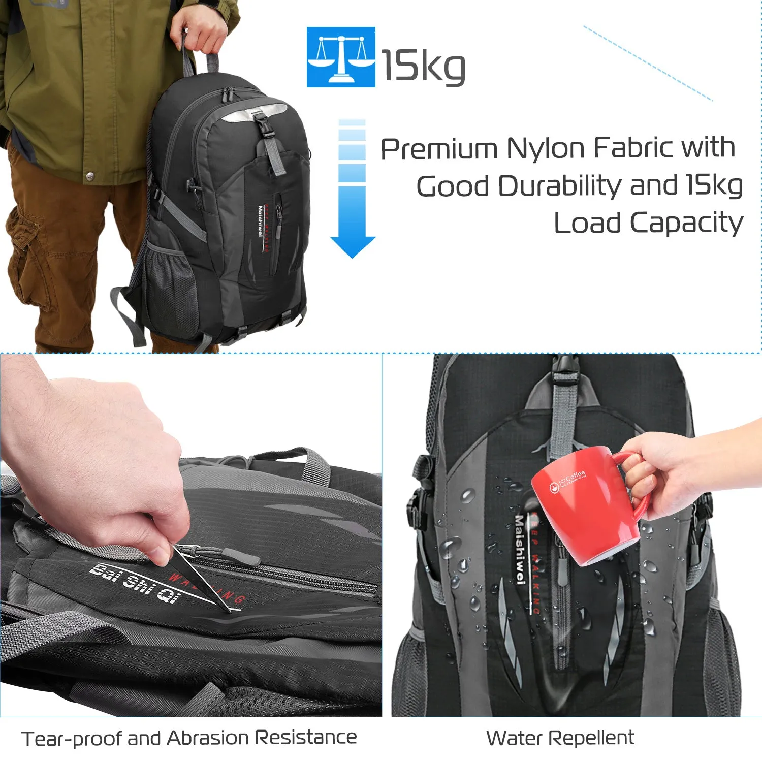 Light Weight Waterproof Travel Backpack