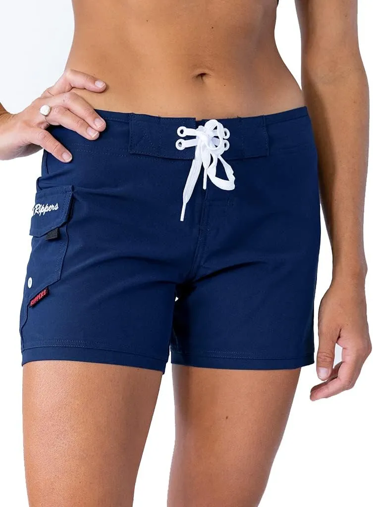 Maui Rippers Womens 5" 4-Way Stretch Swim Shorts Boardshorts