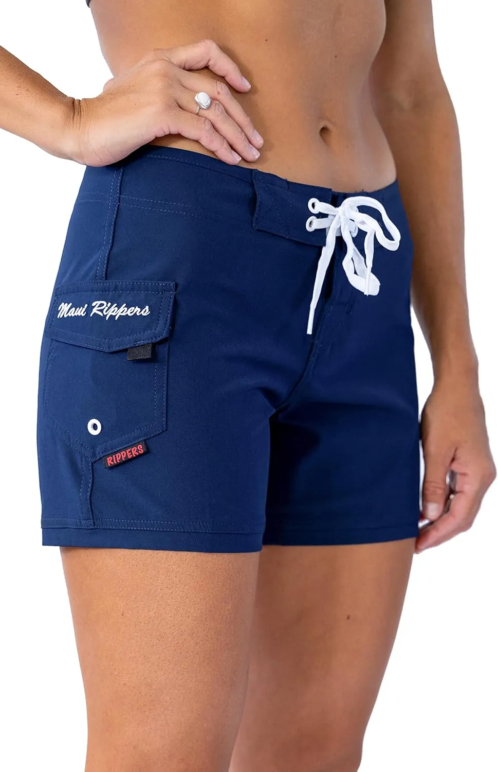 Maui Rippers Womens 5" 4-Way Stretch Swim Shorts Boardshorts
