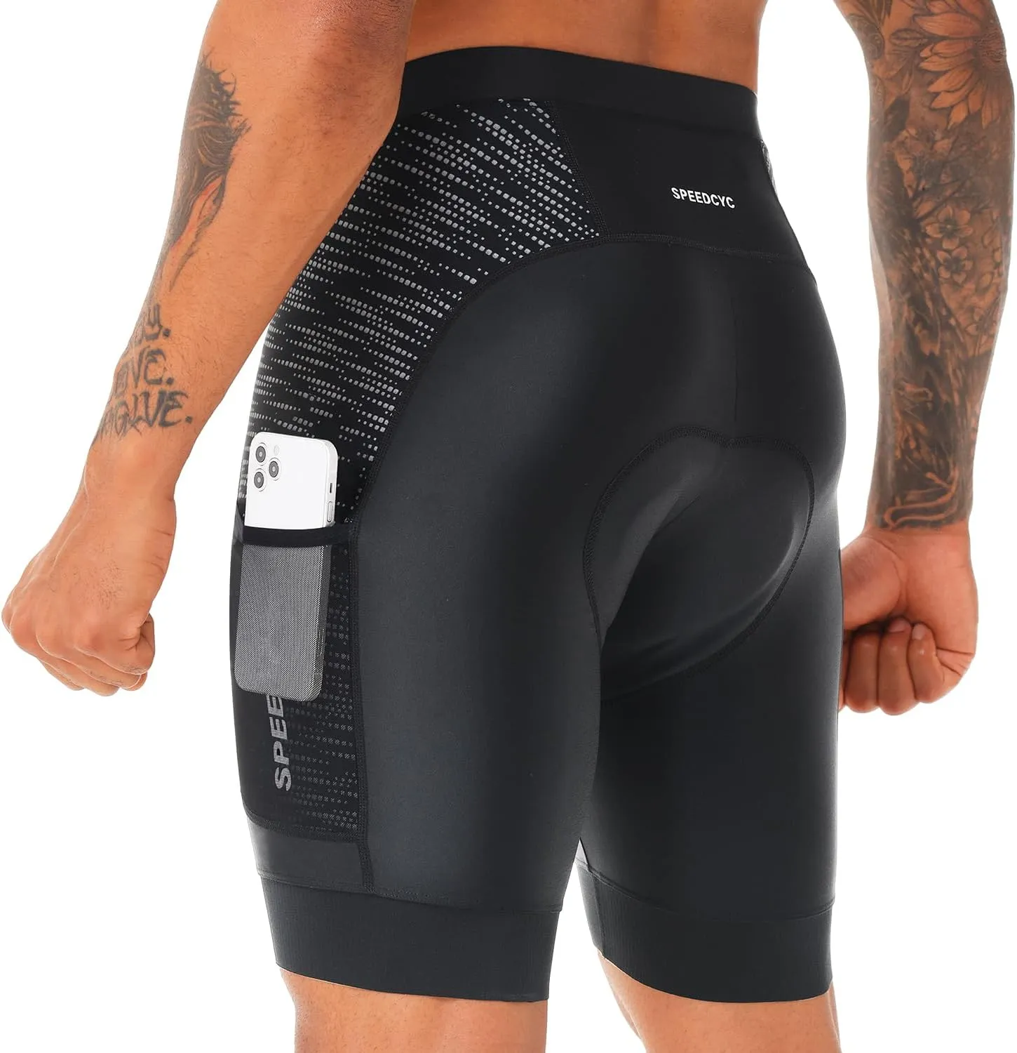 Mens Bike Shorts 4D Padded Cycling Bicycle Road Biking Mountain Riding UPF 50  Cycle Shorts