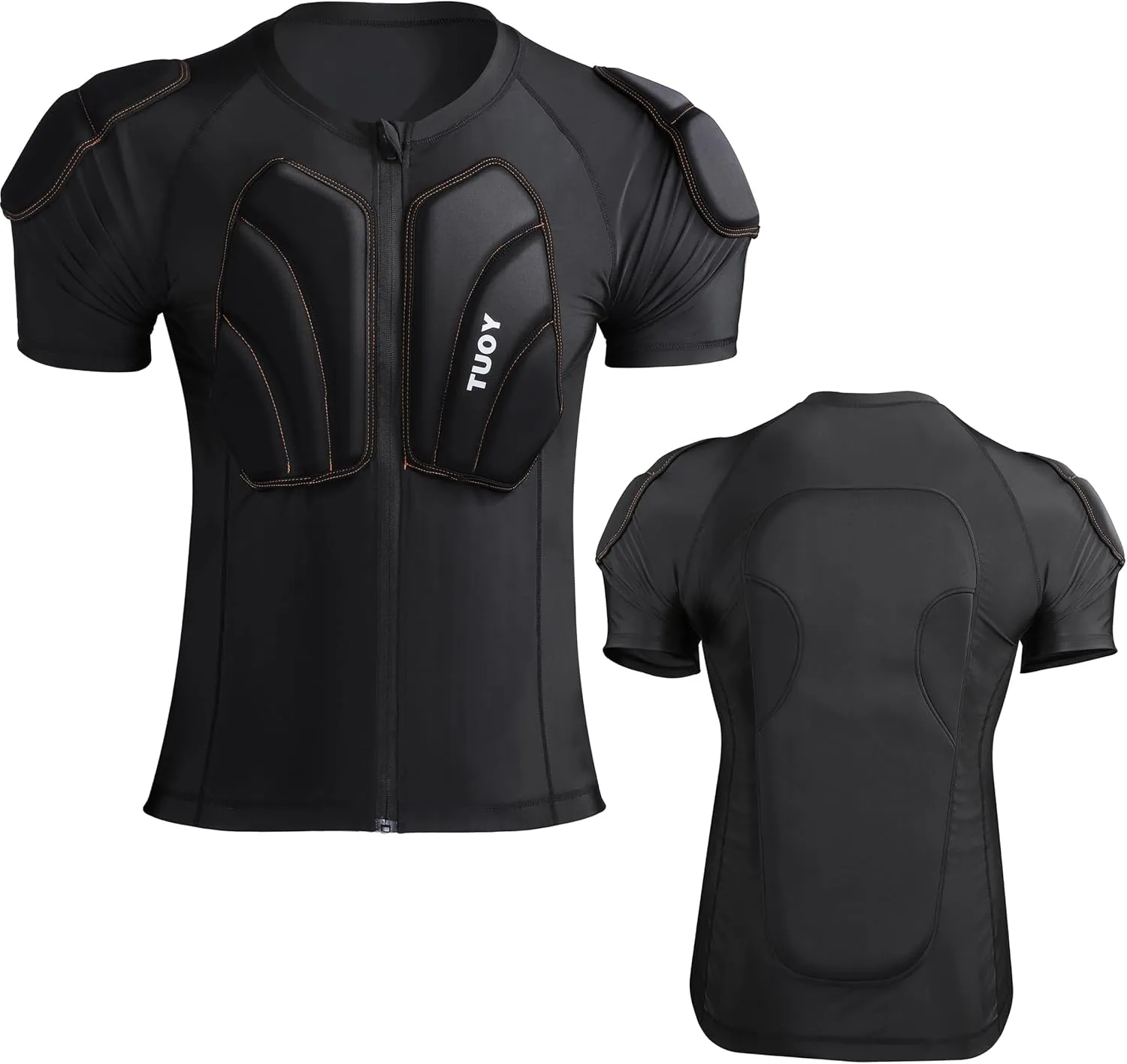 Men's Snowboard Protective Padded Shirt for Back Spine Shoulder Chest Protector Ski lmpact Shirt