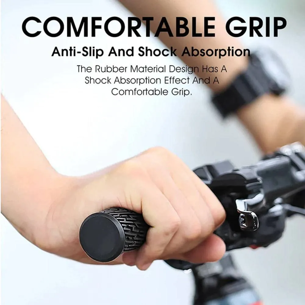 MTB Handlebar Grips Colorful Mountain Bike Silicone Grips Non-slip Bike Handles Cover Shock Absorption Lock On Grips