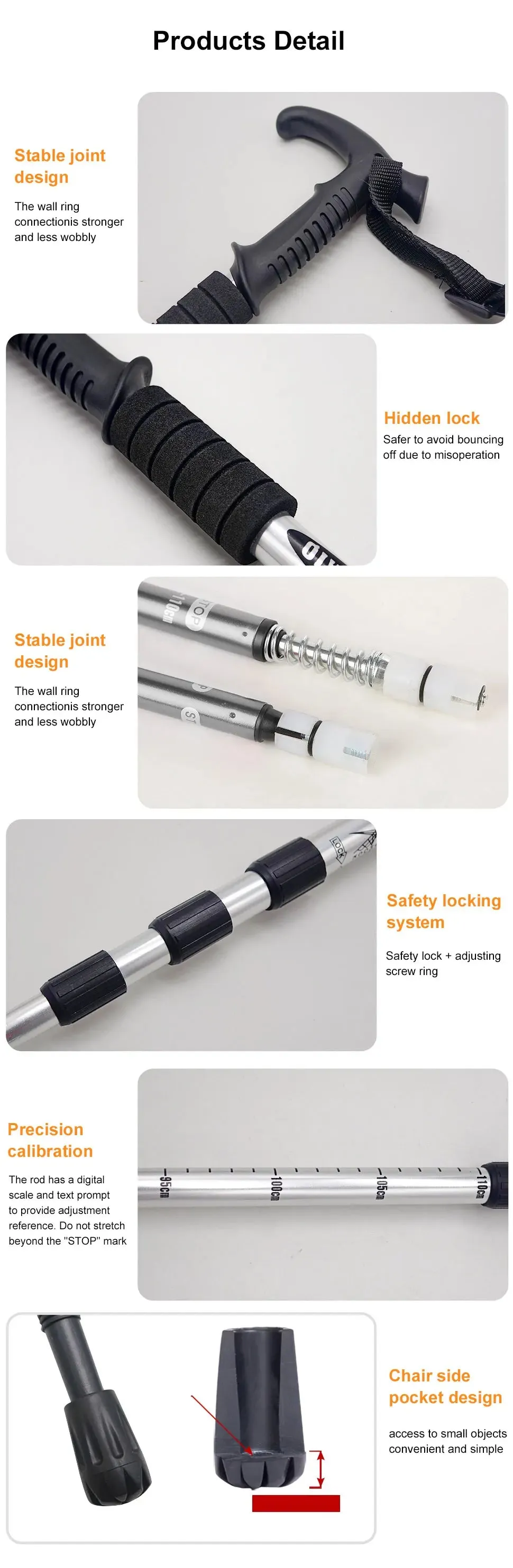 Outdoor Folding Trekking Poles