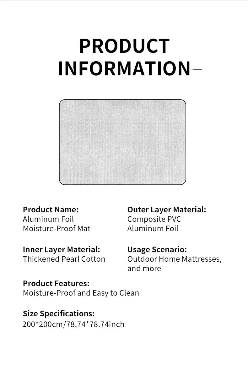 Picnic Mat Waterproof Beach Mat Soft Tent Mat Waterproof Damp-proof Mat For Camping Outdoor Camping Thickened Mat Moisture-proof