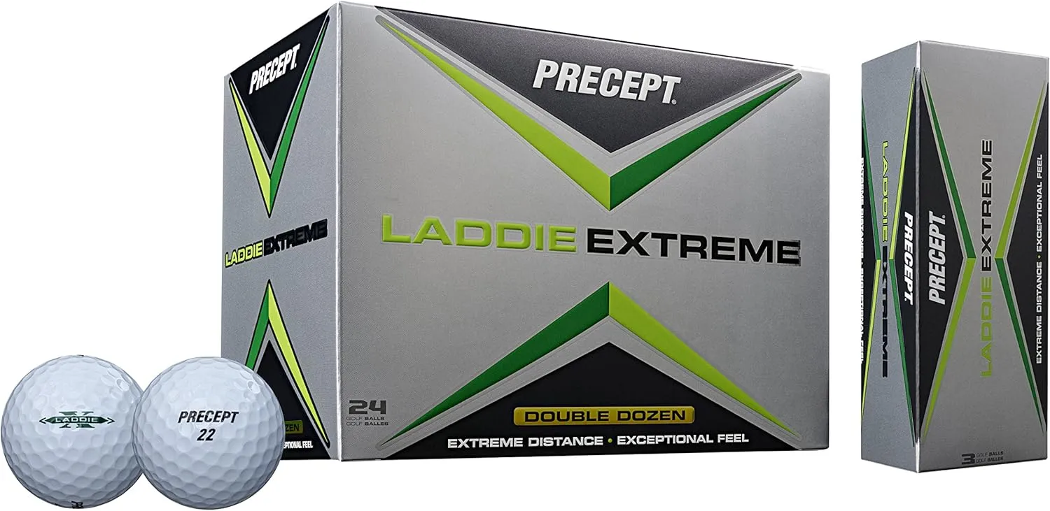 Precept 2017 Laddie Extreme Golf Balls (Pack of 24)