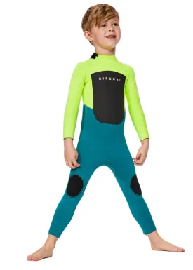 Rip Curl Groms Omega 3/2mm Back Zip Steamer Wetsuit