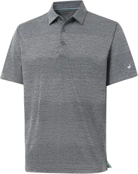 Rouen Golf Shirts for Men Dry Fit Short Sleeve Performance Moisture Wicking Casual Texture Heather Jacquard Mens Polo Shirts