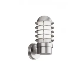 Searchlight 051 Louvre Outdoor -1 Light Wall Bracket Stainless Steel White Shade