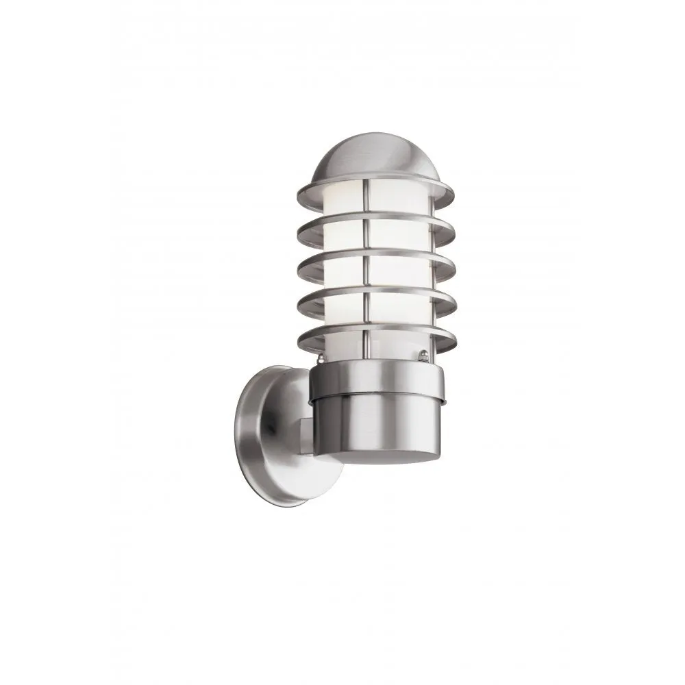 Searchlight 051 Louvre Outdoor -1 Light Wall Bracket Stainless Steel White Shade
