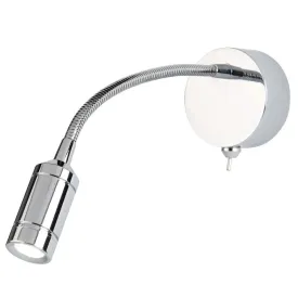Searchlight 2256CC Led Wall Light - Flexi Arm - Chrome