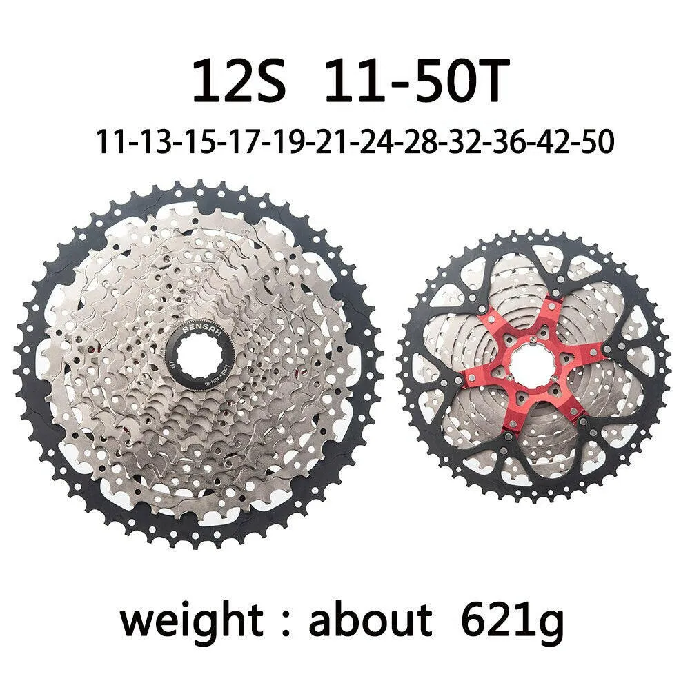 SENSAH Mountain Bike 8 9 10 11 12 Speed Velocidade Bicycle Cassette MTB Freewheel Sprocket 40T 42T 46T 50T 52T for HG HUB