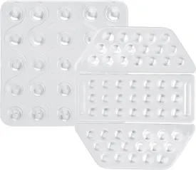 Sfcddtlg 2 Sets Snowboard Stomp Pads-3D Clear Anti-Slip Stomp Pad Mat for Provides Extra Grip to Enhance Your Snowboarding Experience