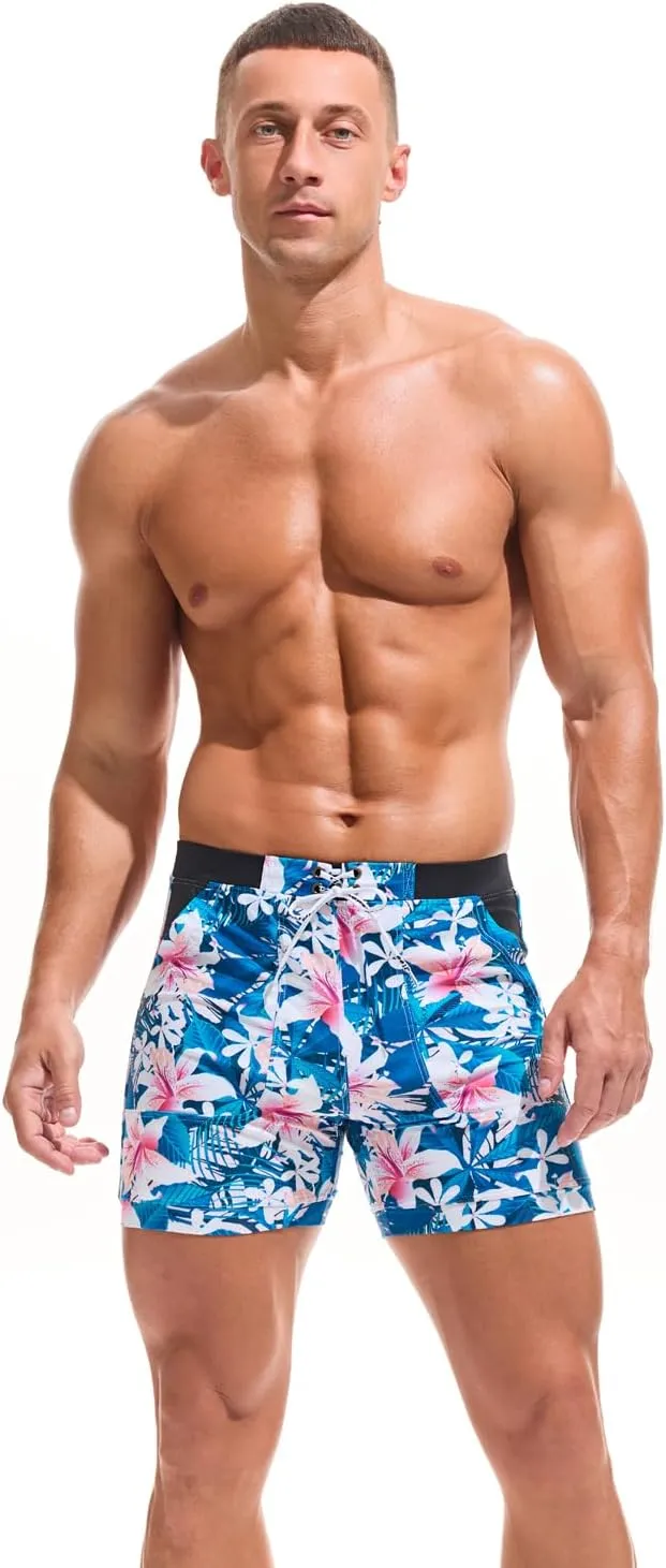 Taddlee Swimwear Men Basic Long Swimming Trunk Surf Camo Shorts Swimsuits Pocket