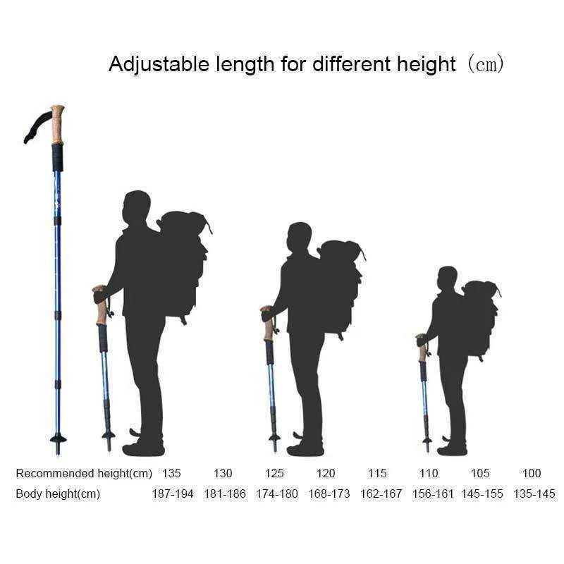 Telescopic Scandinavian Trekking Poles Sticks for Walking Canes