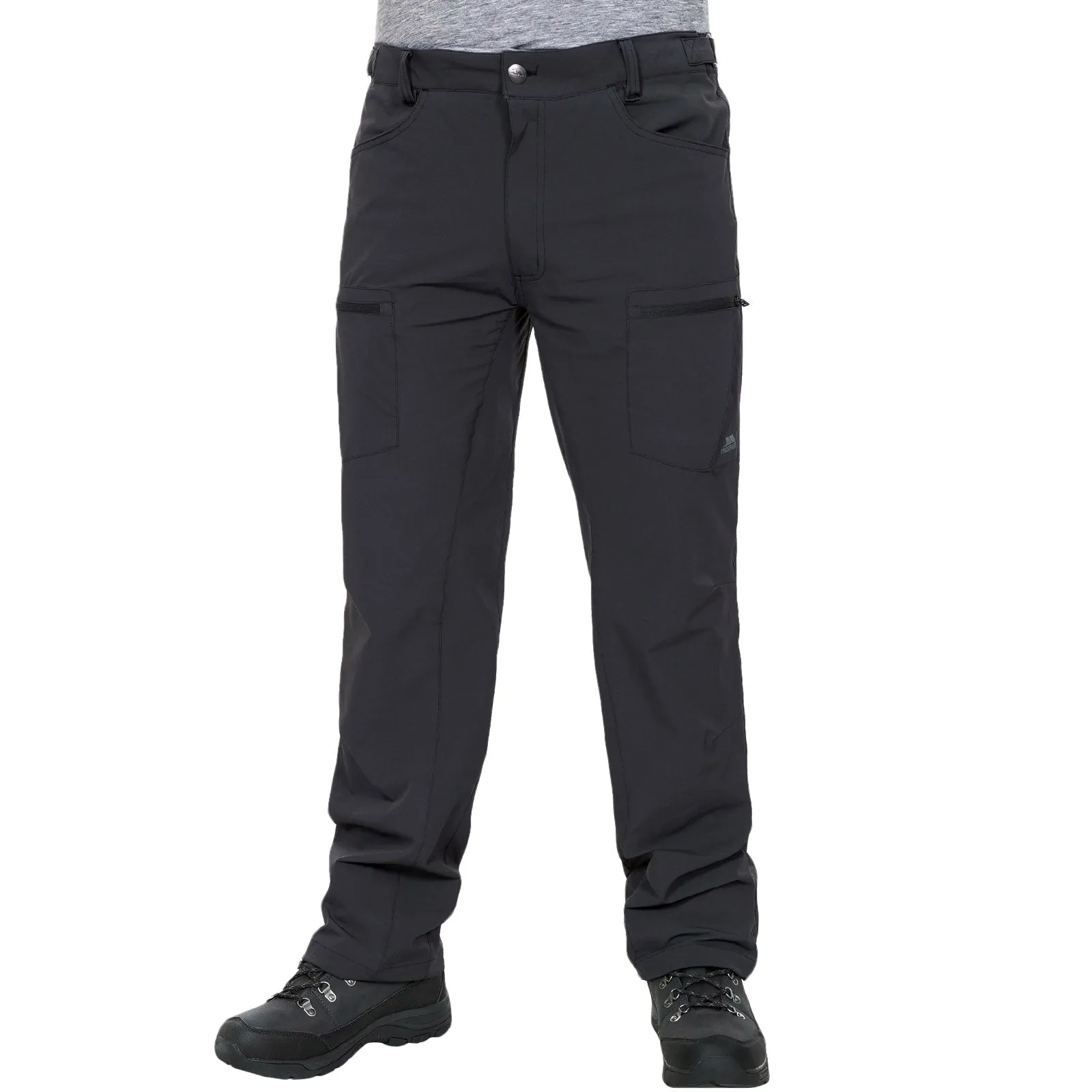 Trespass Mens Tuned Quick Dry Cargo Trousers - Black