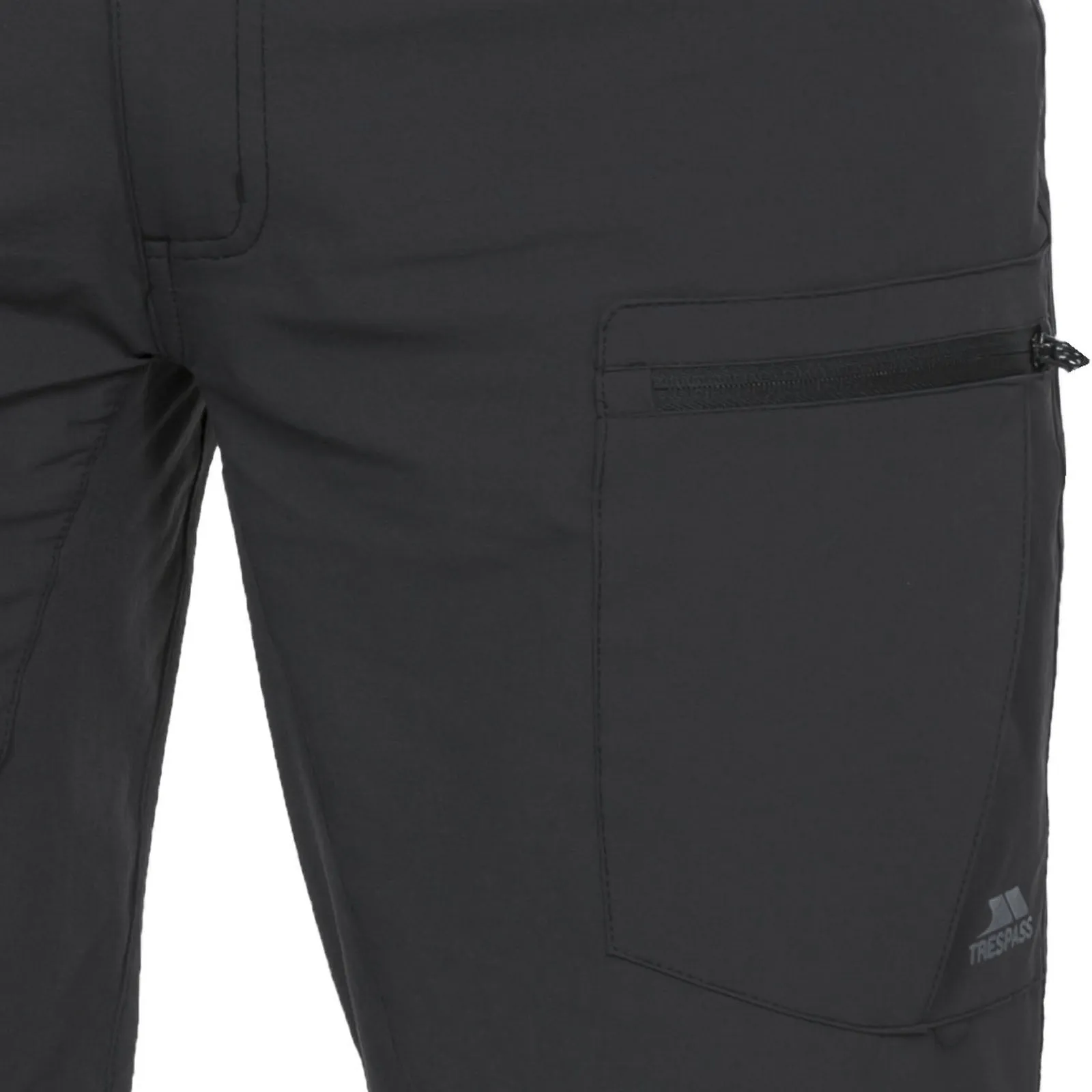 Trespass Mens Tuned Quick Dry Cargo Trousers - Black