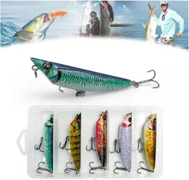 Upgraded Robotic Fishing Lure, 2025 New 3D Swimming Bait for Freshwater & Saltwater, Fishing Gear Attracts Fishing Lures Walleye Trout Bass (5PCE)