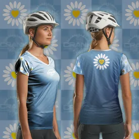 Women's Wild Flower UPF50  MicroBlok MTB Jersey