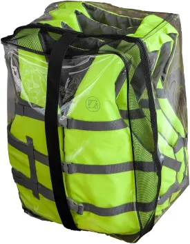 ZUP 4-Pack Universal Life Jackets USCG Approved Type III Vests for Water Sports, Wakeboarding, Waterskiing, Tubing, Surfing & Boating|with Storage Bag